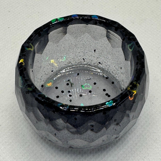 Tarantula Spider Water Dish Bowl Starry Sky Glow (large round)